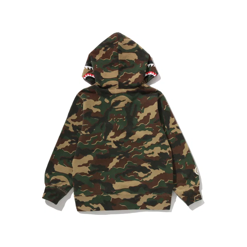 Свитшот SS26 для детей 3-7 лет A BATHING APE, Green GRX — фото 3