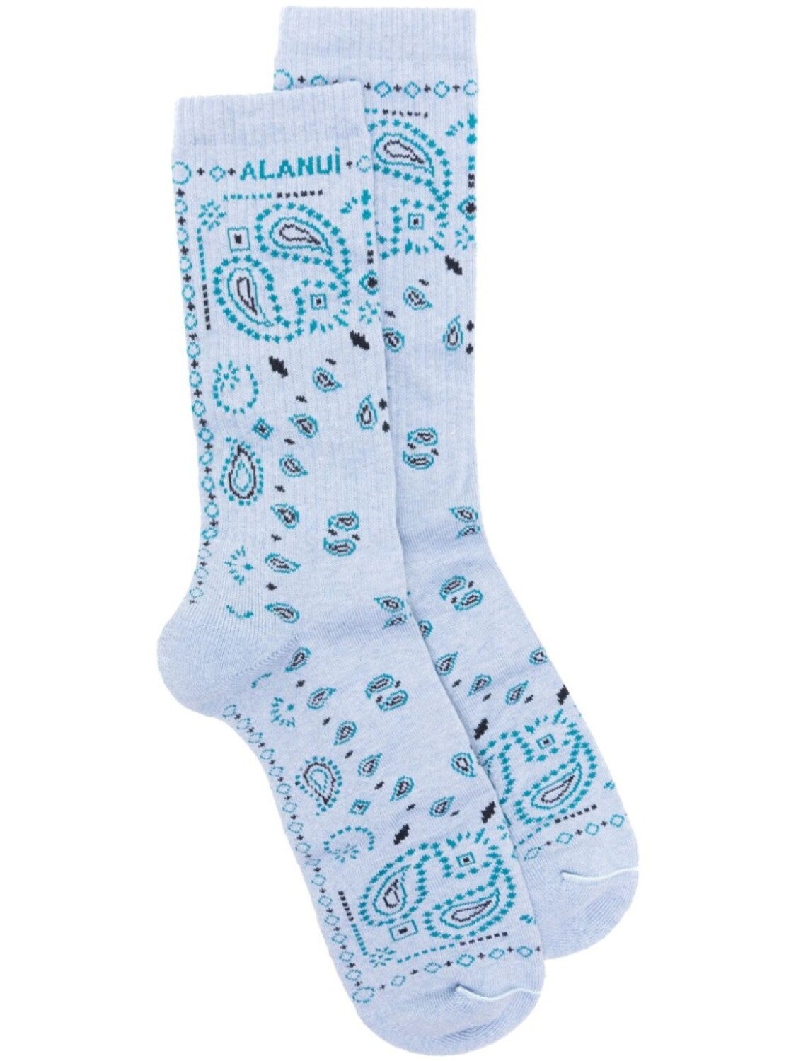 

Alanui носки Bandana с вышитым логотипом, синий