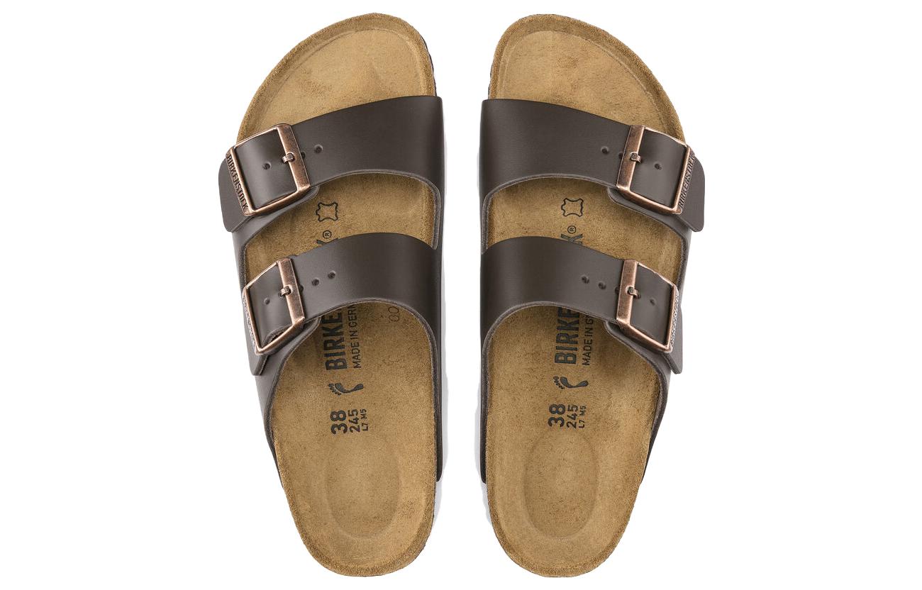 Аризона Сандалии с двумя ремешками Birkenstock, Тёмно-коричневый — фото 4