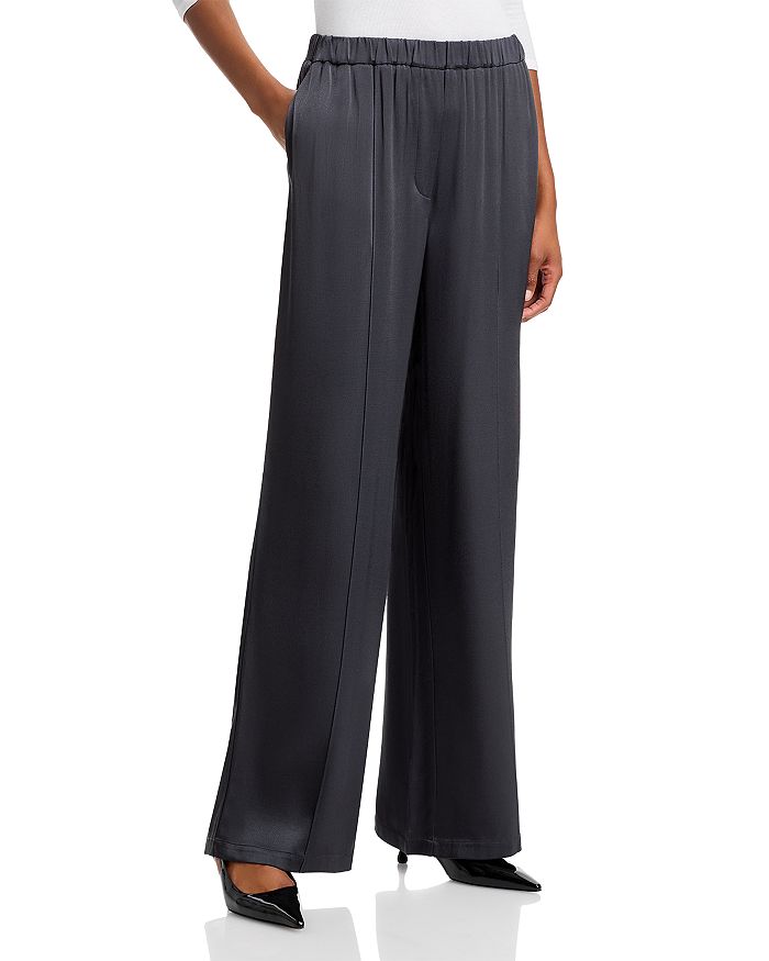 

Широкие брюки Fynn Satin WAYF, серый