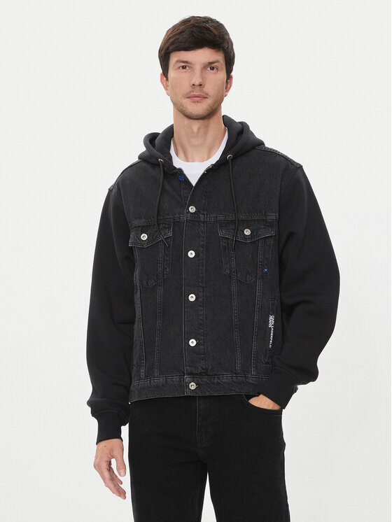 

Джинсовая куртка regular fit Karl Lagerfeld, черный