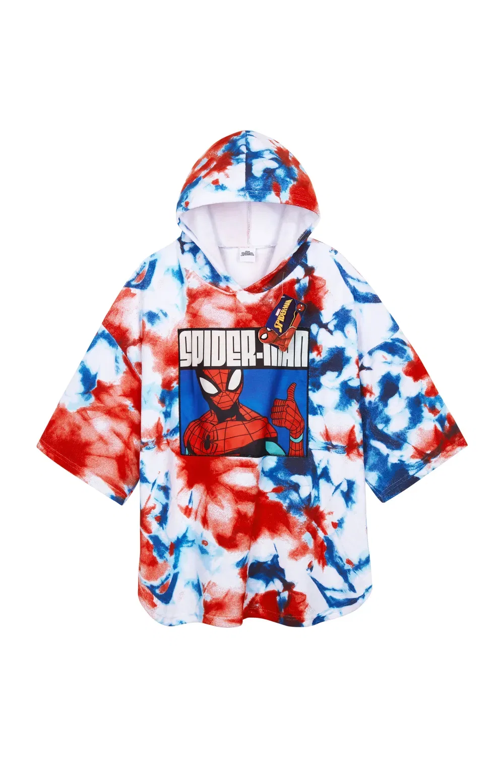 Детское полотенце-пончо Marvel Spiderman, мультиколор