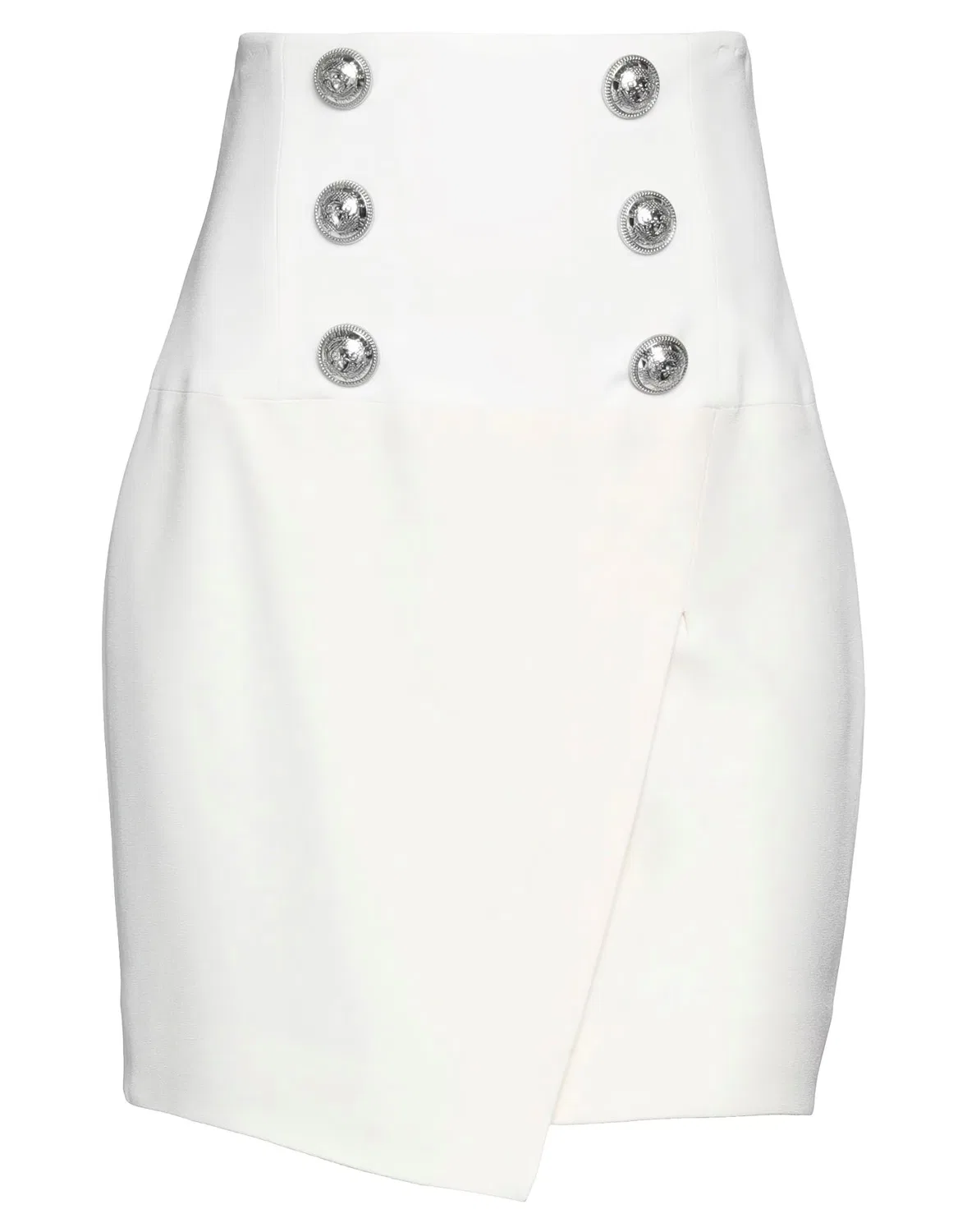 Юбка мини crepe Balmain белая