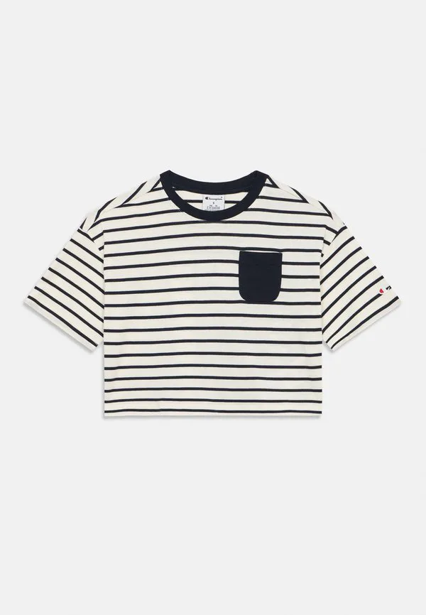 Футболка icons в полоску большого размера Champion, Off White/Blue