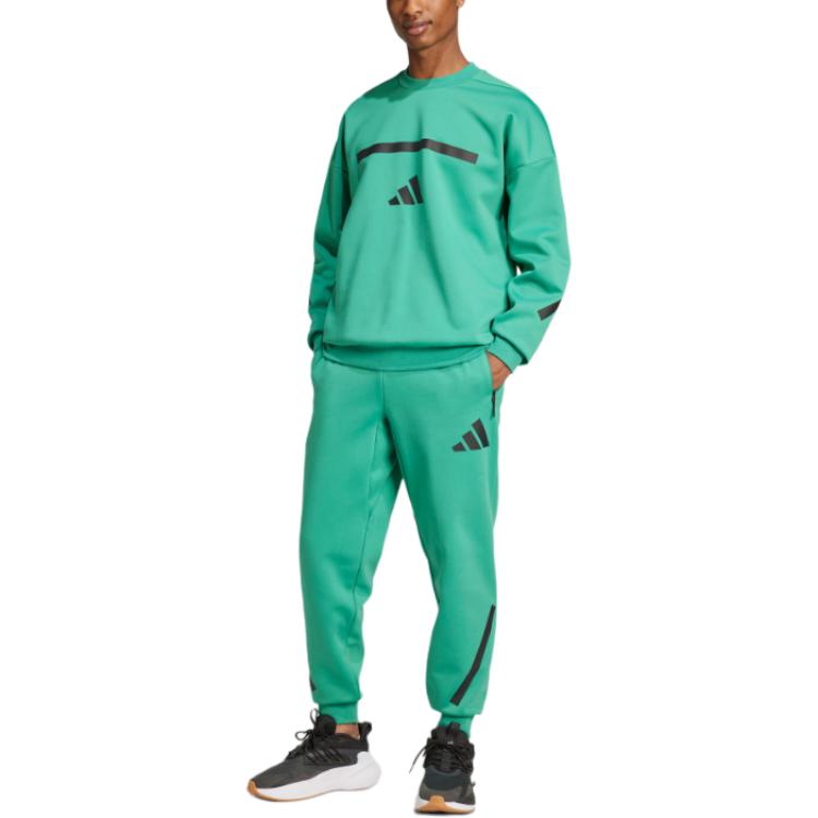 Adidas Свитшот мужской Z.N.E. True Healing Collection FW24 светло-луговой зеленый — фото 3