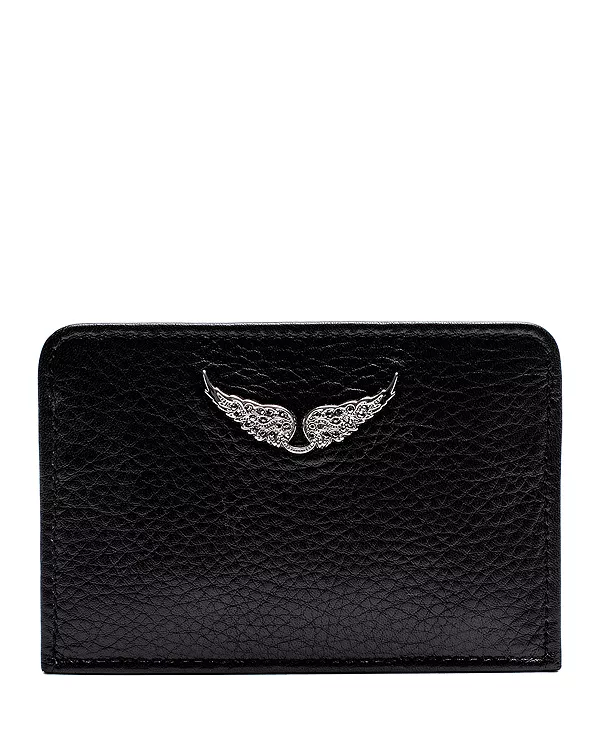 

Кожаный кошелек Pass Zadig & Voltaire, черный