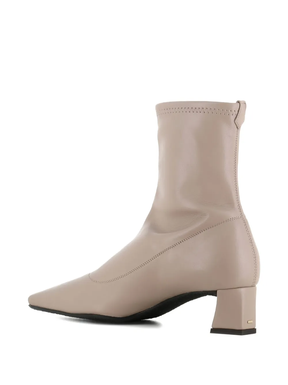 Ботинки с квадратным носком и блочным каблуком Giuseppe Zanotti, нейтральный — фото 3