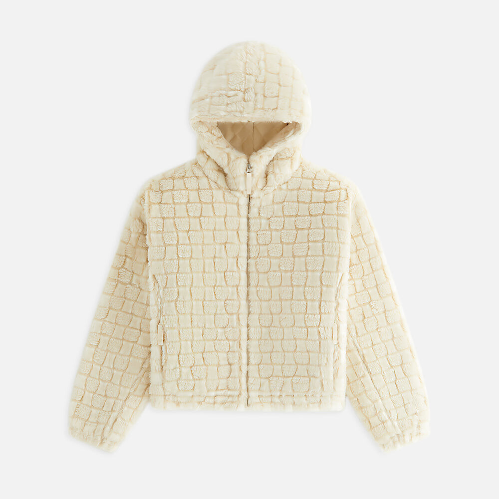 

Куртка Kith Women Toshi Checked Teddy Bomber, цвет Veil