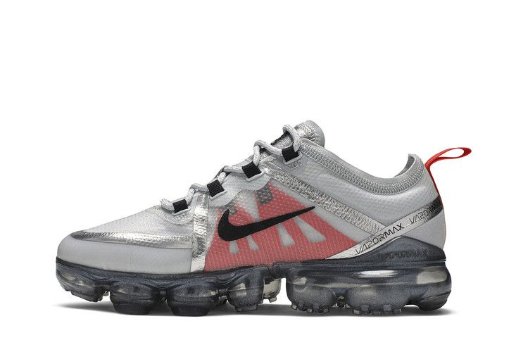 Кроссовки Nike Air VaporMax 2019 GS 'Platinum Orange', серый — фото 4