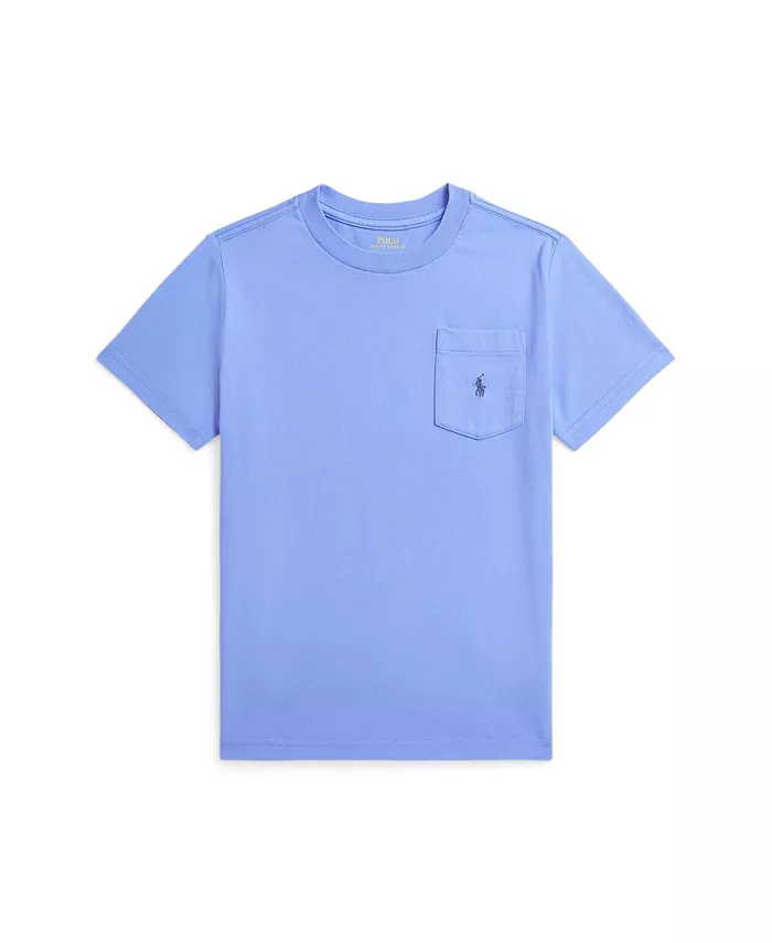 

Футболка с карманом для малышей и мальчиков Jersey Pocket Polo Ralph Lauren, синий
