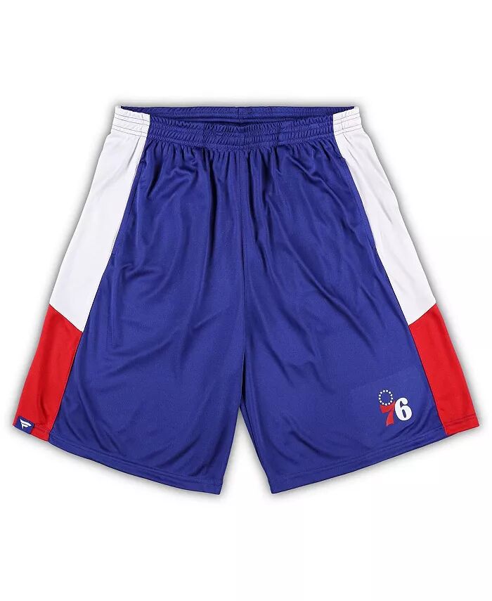 

Мужские тренировочные шорты Royal Philadelphia 76ers Big and Tall Champion Rush Fanatics, синий