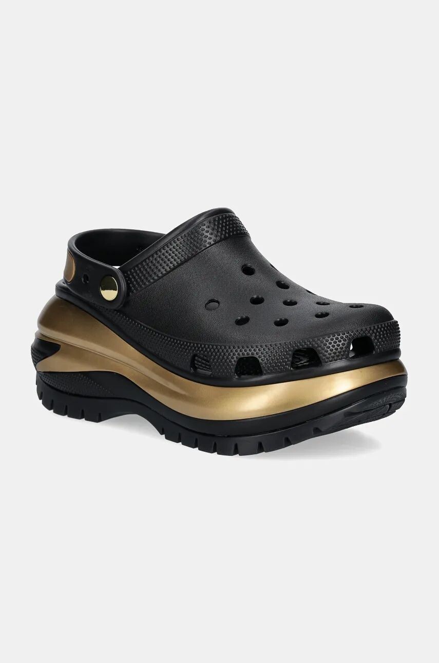 

Шлепанцы Crocs Mega Crush Metallic Clog, черный