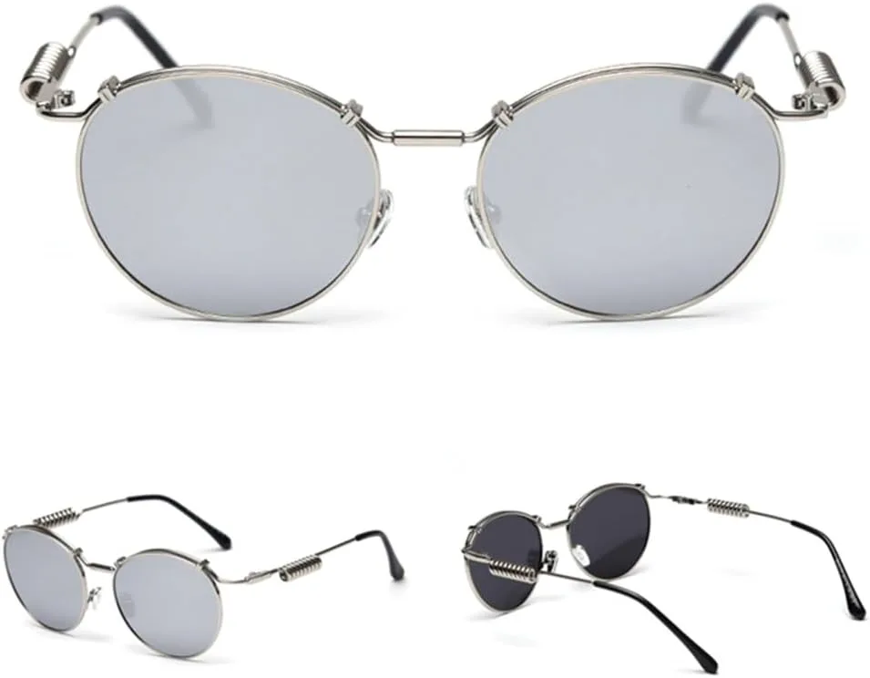 

Поляризованные круглые солнцезащитные очки для женщин в стиле панк, весенние винтажные солнцезащитные очки для мужчин, солнцезащитные очки UV400, m34311 generic, C8