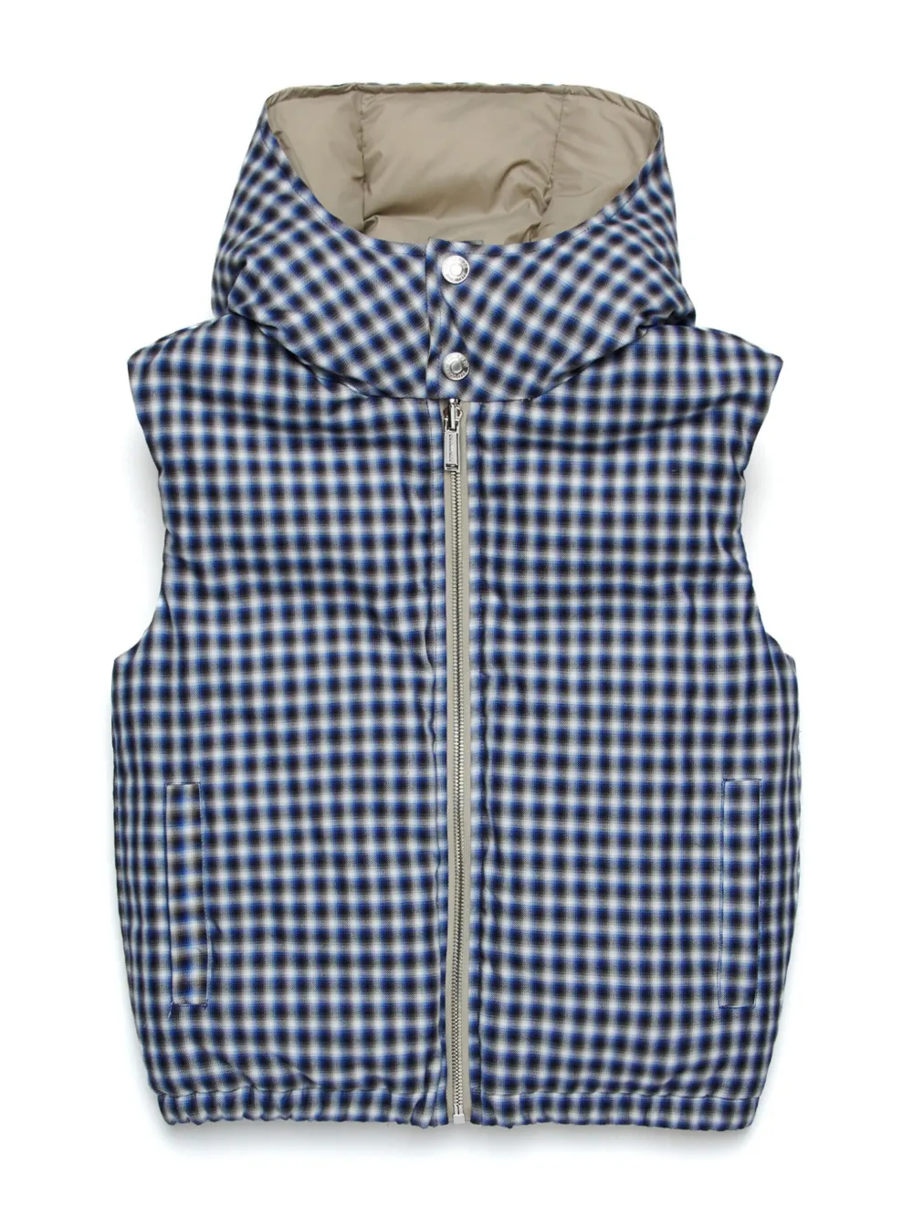 

Жилет в клетку гингем DSQUARED2 KIDS, синий