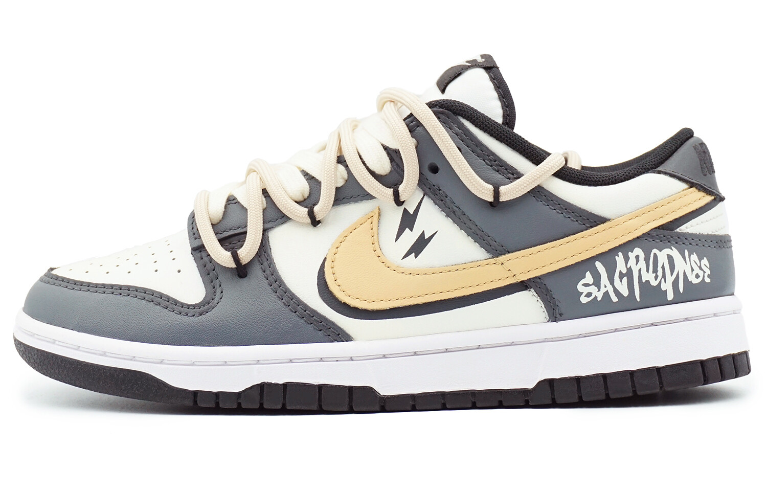 

Кроссовки Nike Dunk Skateboard Shoes Men Low-Top Black/Gray Yellow/White