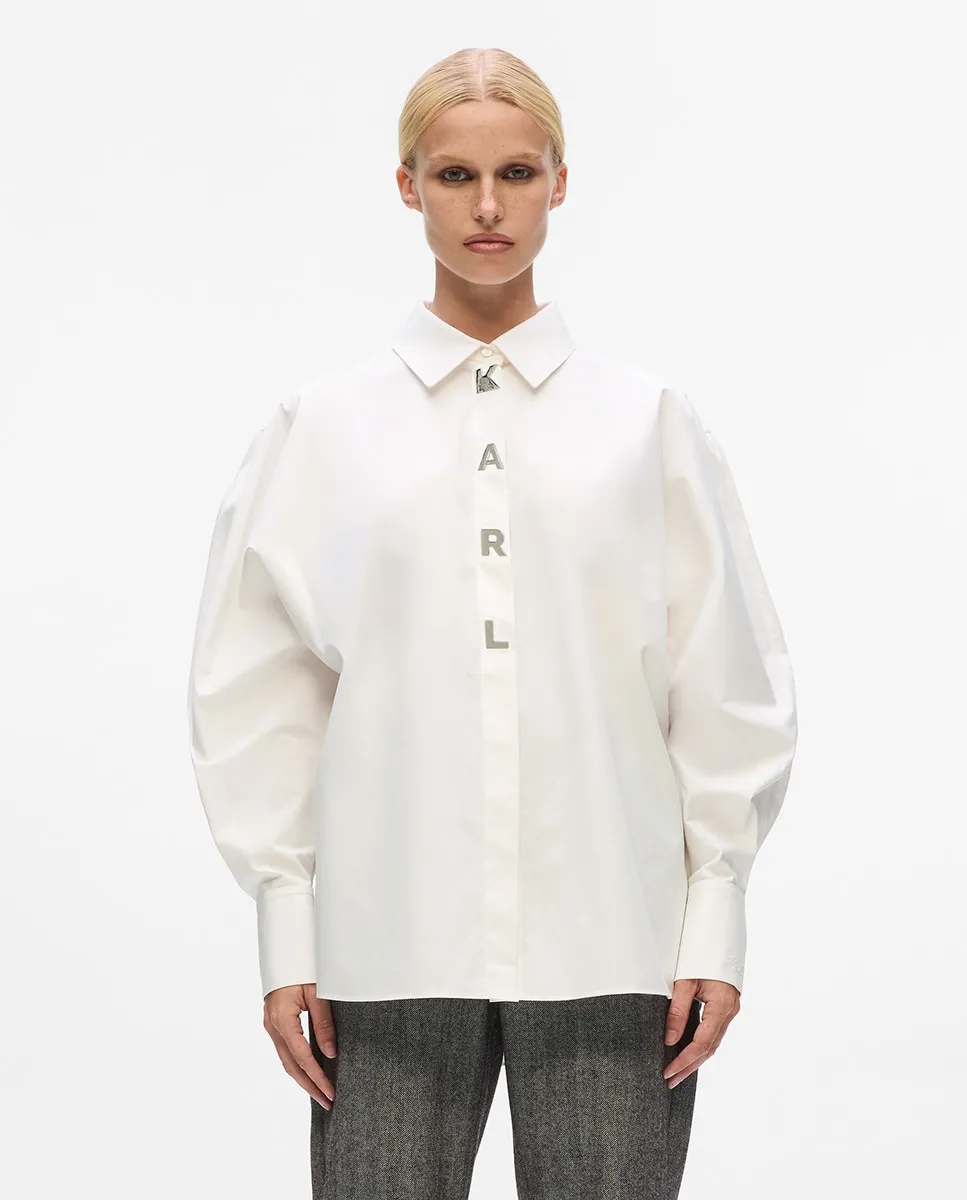 

Рубашка из поплина, в стиле портного Karl Lagerfeld, белый
