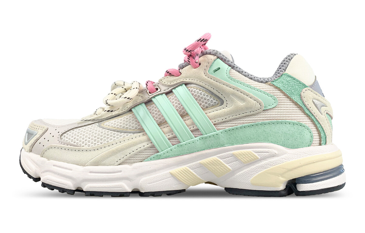 Кроссовки Response унисекс с низким верхом бежевый/зеленый/розовый Adidas Originals