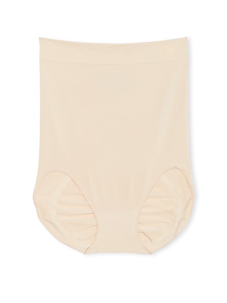 Трусы с высокой талией Victoria's Secret SeamlessShaping, марципан — фото 4