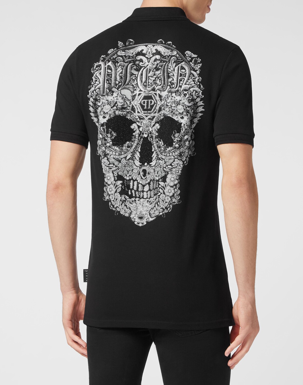 

Рубашка-поло Slim Fit SS Baroque Skull Philipp Plein, черный