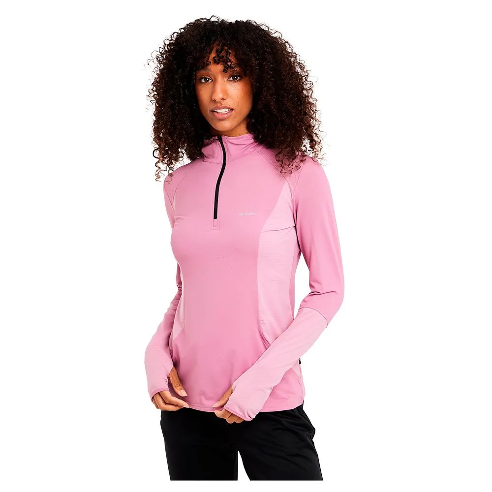 

Толстовка Protest Kolea half zip, розовый