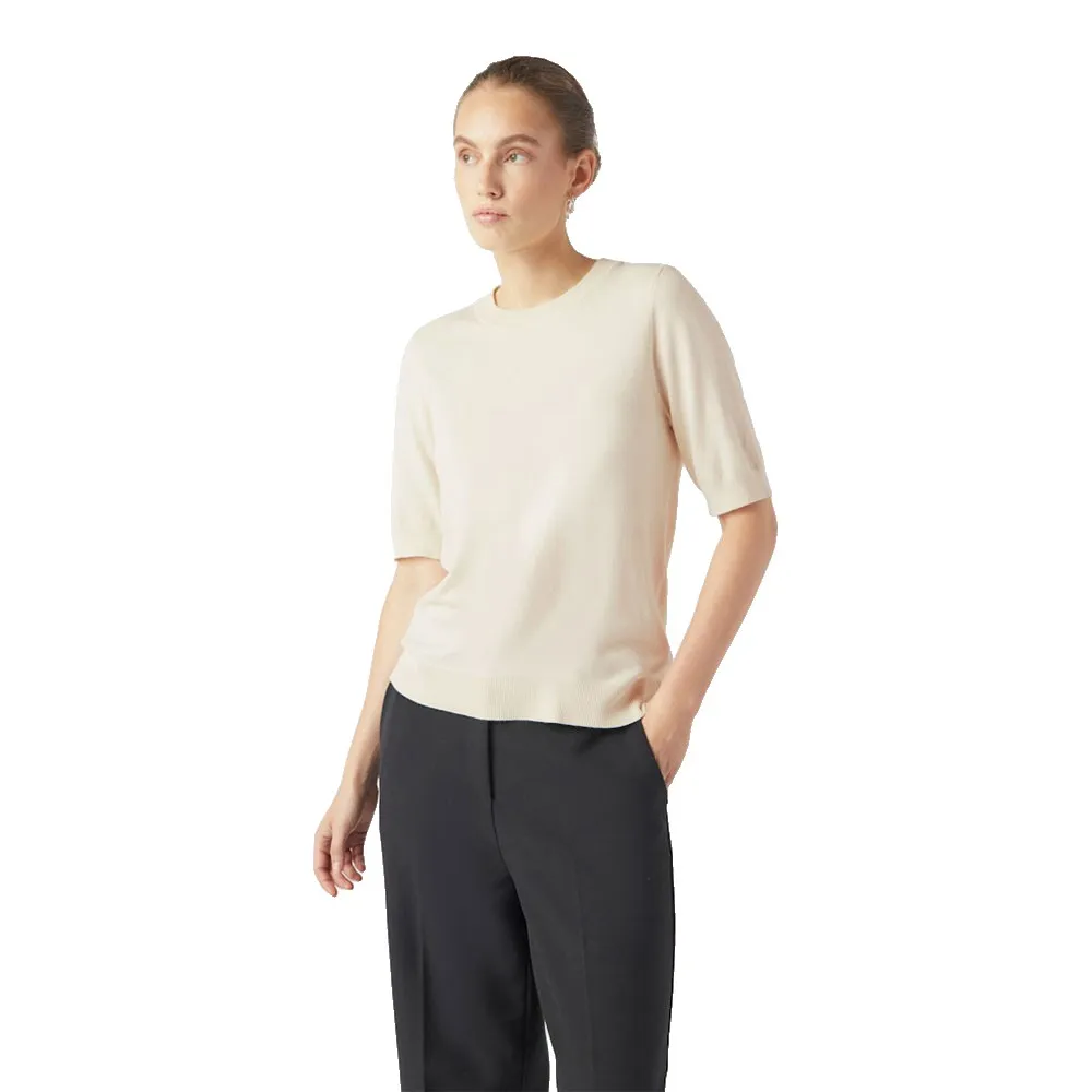 

Свитер Yas Lena short sleeve, бежевый