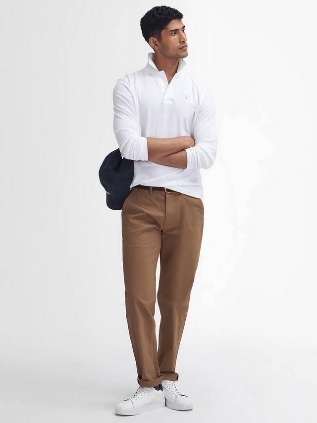 

Сшитые на заказ брюки из замшевого сатина Barbour, цвет Sandstone