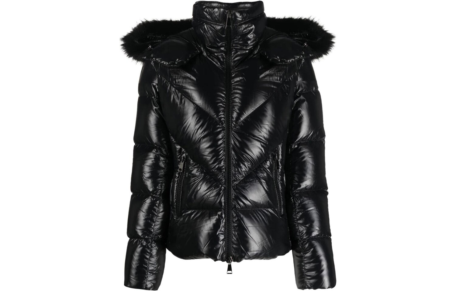 

Пуховик женский черный Moncler
