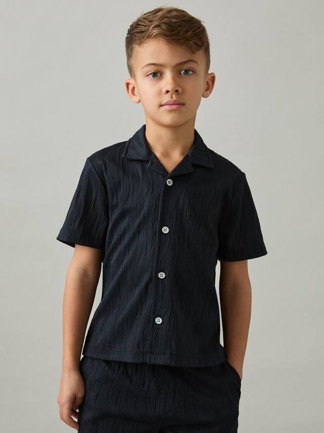 

Детская футболка Elio с коротким рукавом Reiss, Navy