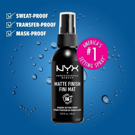 Стойкий спрей для фиксации макияжа с матовым финишем, 60 мл, Nyx Professional Makeup — фото 3