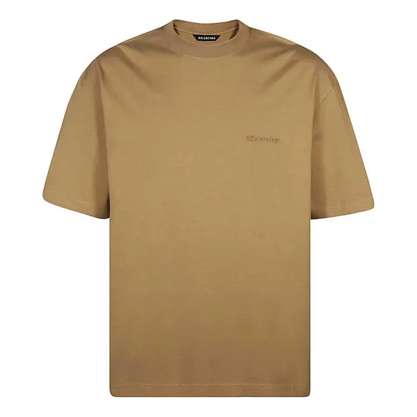 

Футболка turn slit t-shirt 'beige' Balenciaga, бежевый