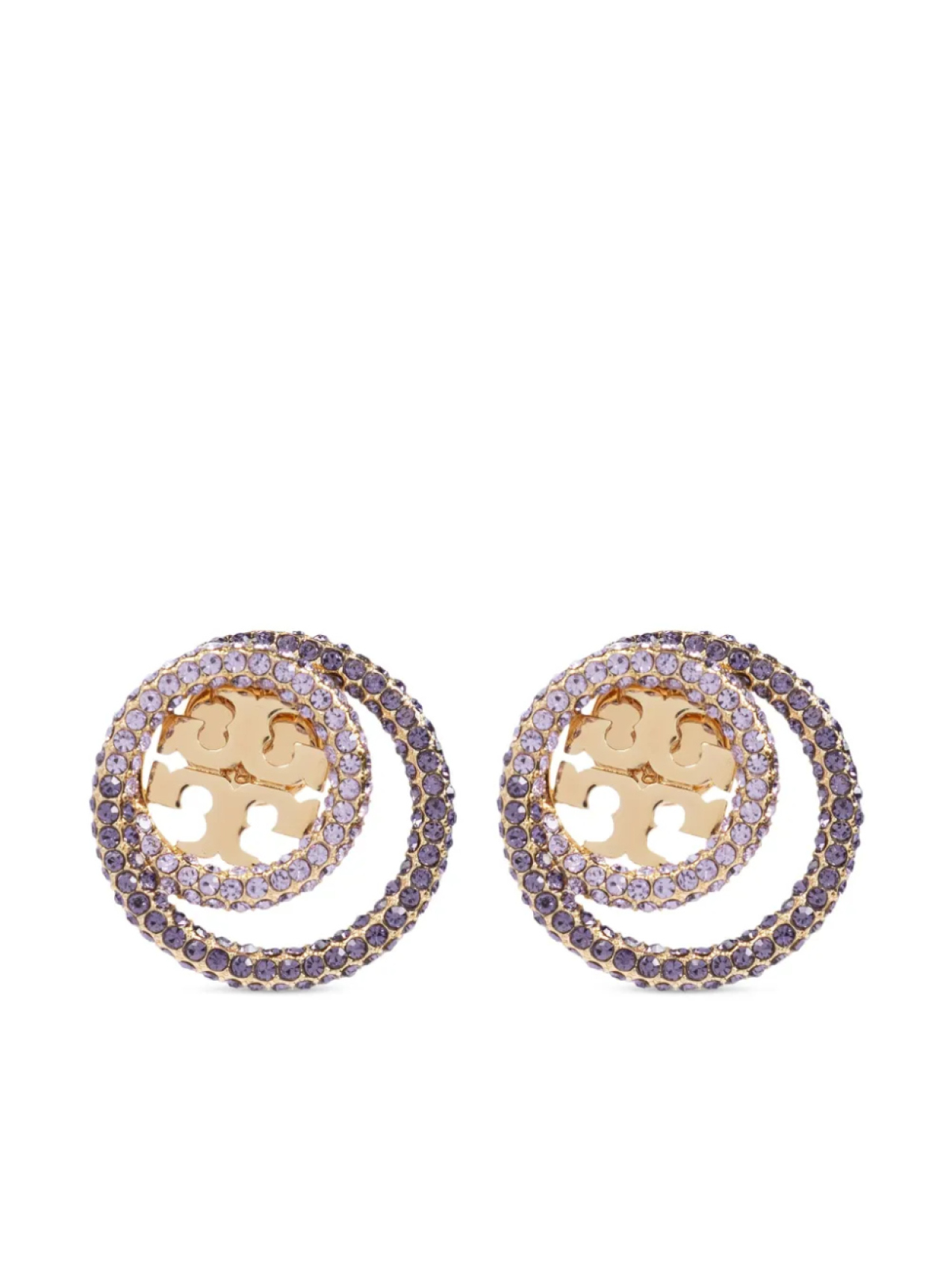 

Серьги с логотипом Tory Burch, золотой