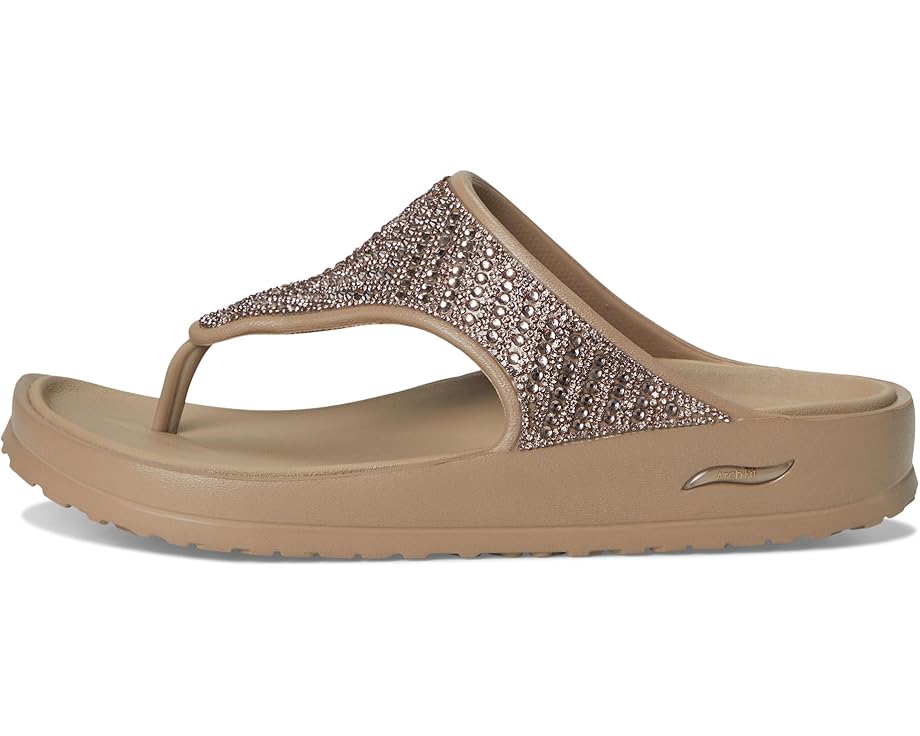 Сандалии SKECHERS Foamies Arch Fit Cali Breeze - Shine On, серо-коричневый — фото 4