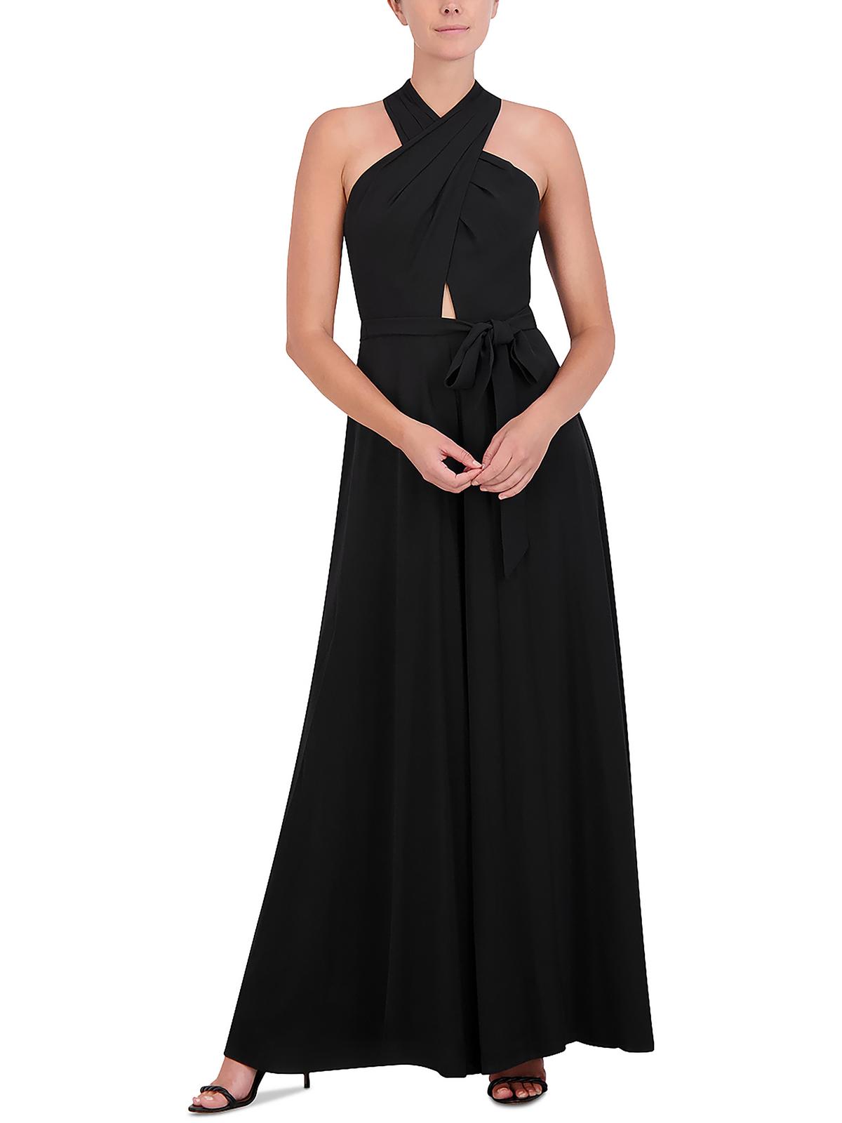 

Женский комбинезон с бретелью через шею BCBGMAXAZRIA, черный