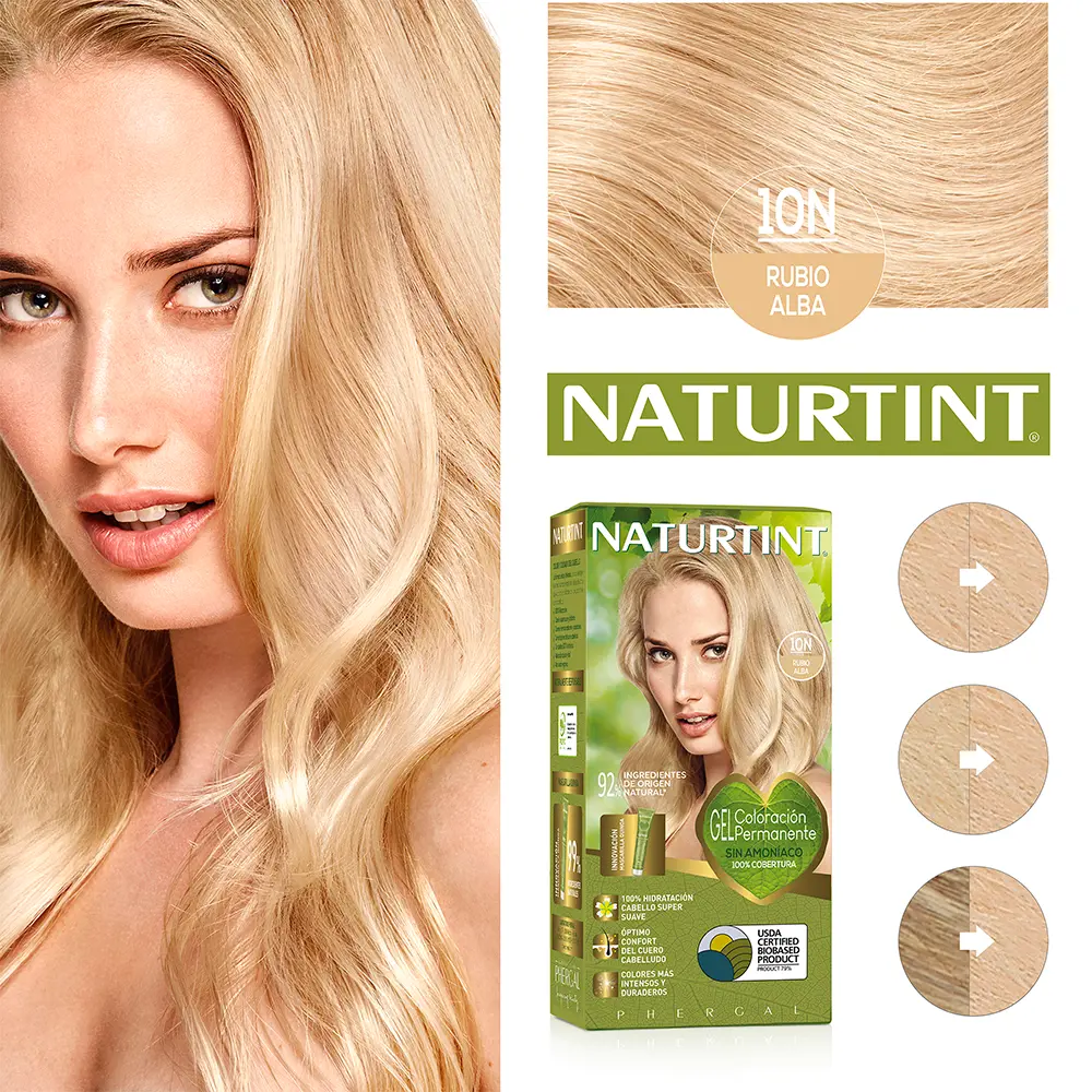 Краска для волос Naturtint Naturtint, цвет 10N rubio alba, 170 мл. — фото 2