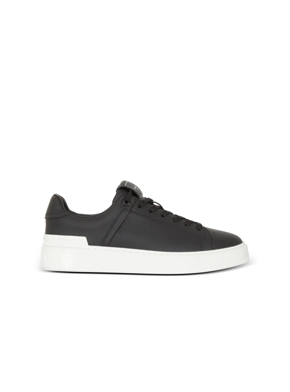Кроссовки B-Court из телячьей кожи Balmain, белый/черный