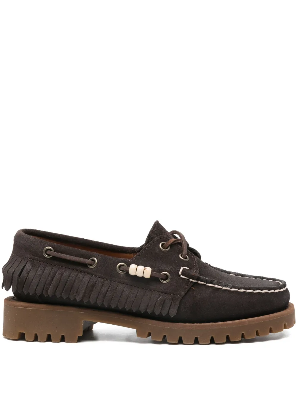 Замшевые лоферы Sebago, коричневый