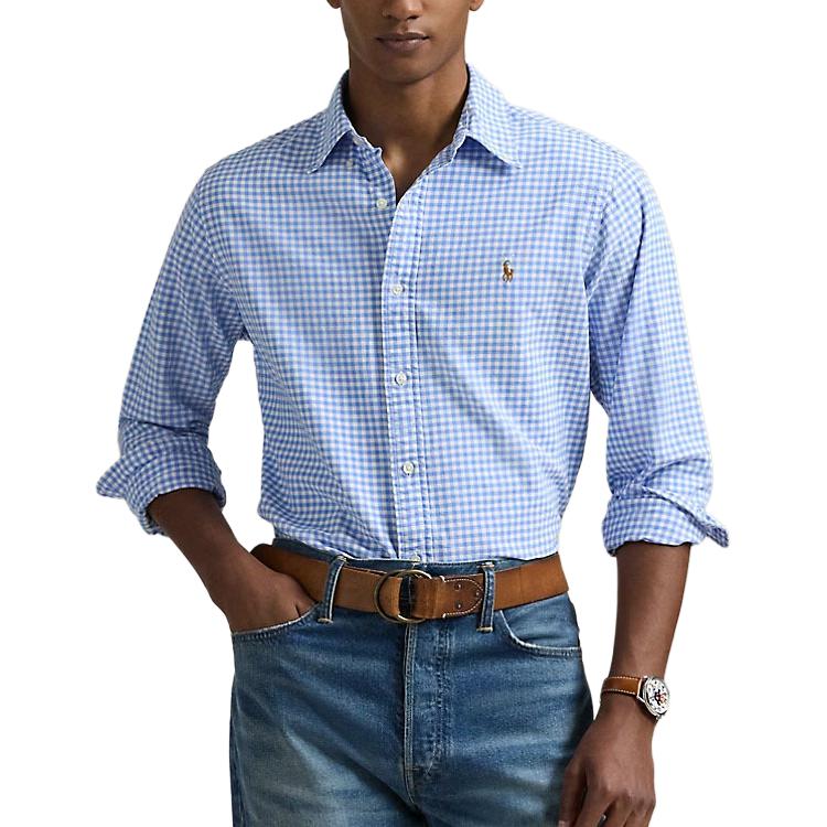 Рубашка Polo Pony Polo Ralph Lauren, светло-синий — фото 4