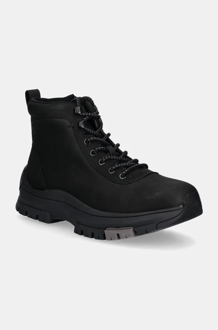 

Кожаные трекинговые ботинки HYBRID WP BOOT LACEUP REBELLIOUS Calvin Klein Jeans, черный