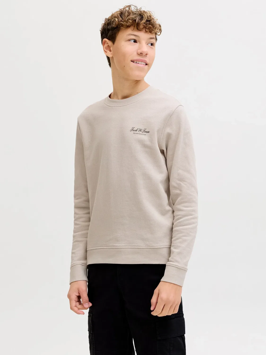 Свитшот с принтом JACK & JONES Junior, moonbeam — фото 2