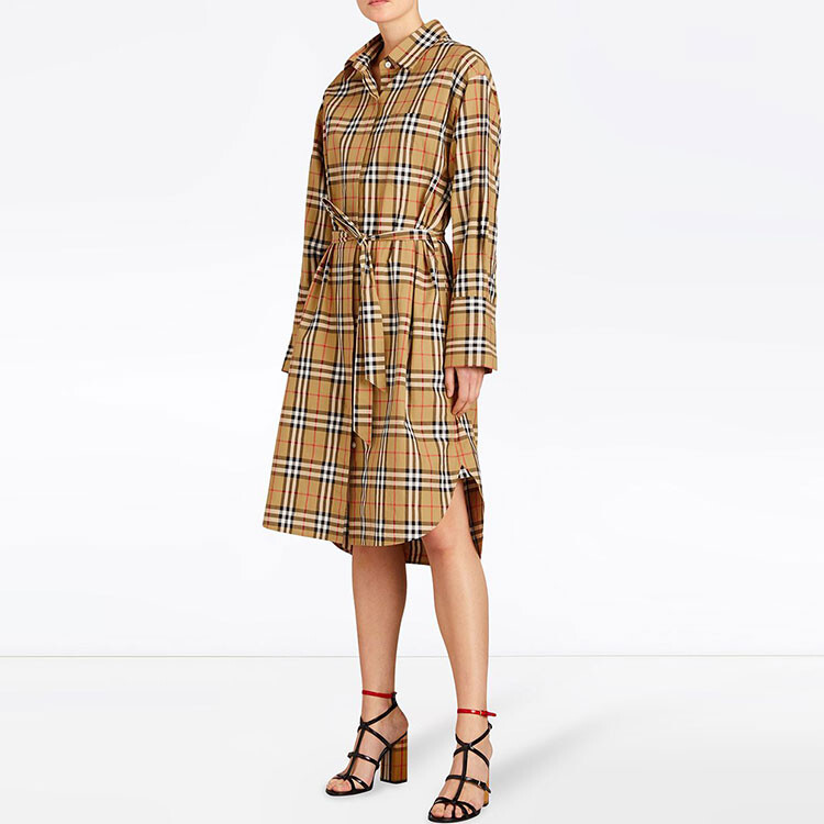 Юбка Burberry Женская Повседневная Длинная Archive бежевый — фото 2