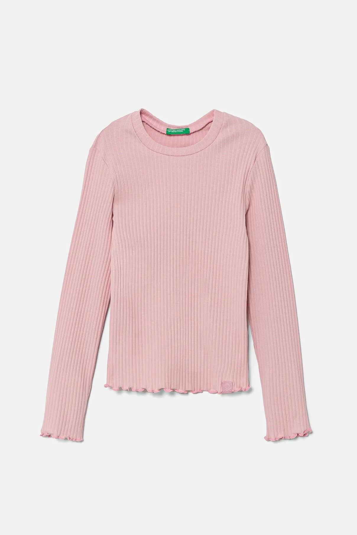 

Детский лонгслив United Colors Of Benetton, розовый