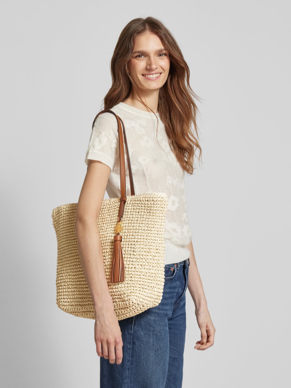 

Сумочка с аппликацией на этикетку модель 'WHITNEY' Lauren Ralph Lauren, песочный, Бежевый, Сумочка с аппликацией на этикетку модель 'WHITNEY' Lauren Ralph Lauren, песочный