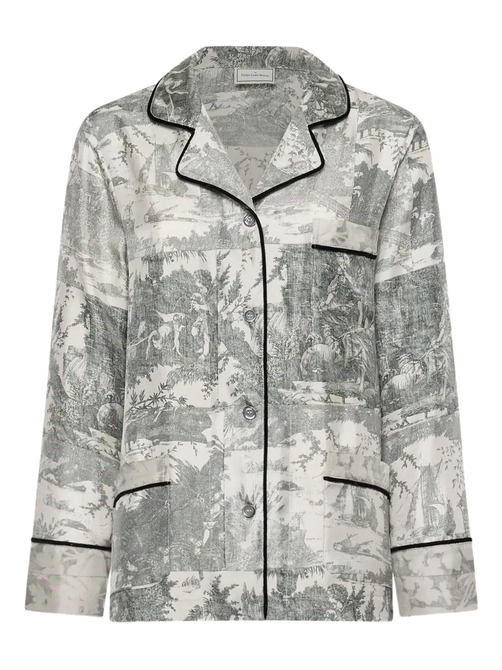 

Рубашка с принтом пейзажа Pierre-Louis Mascia, серый