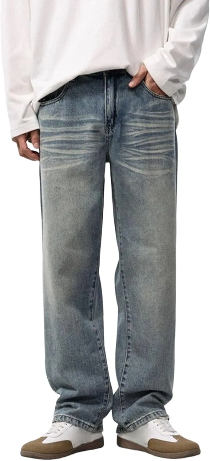 Джинсы прямые, Vintage Blue2 B4, High Street
