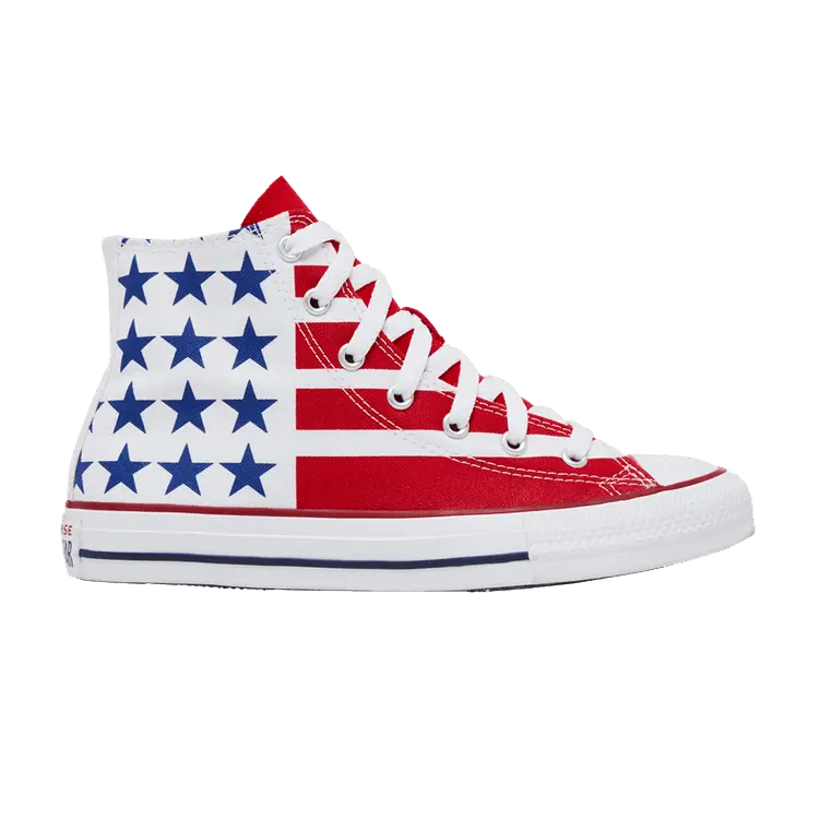 

Кроссовки Converse Chuck Taylor All Star High GS 'USA Flag', красный