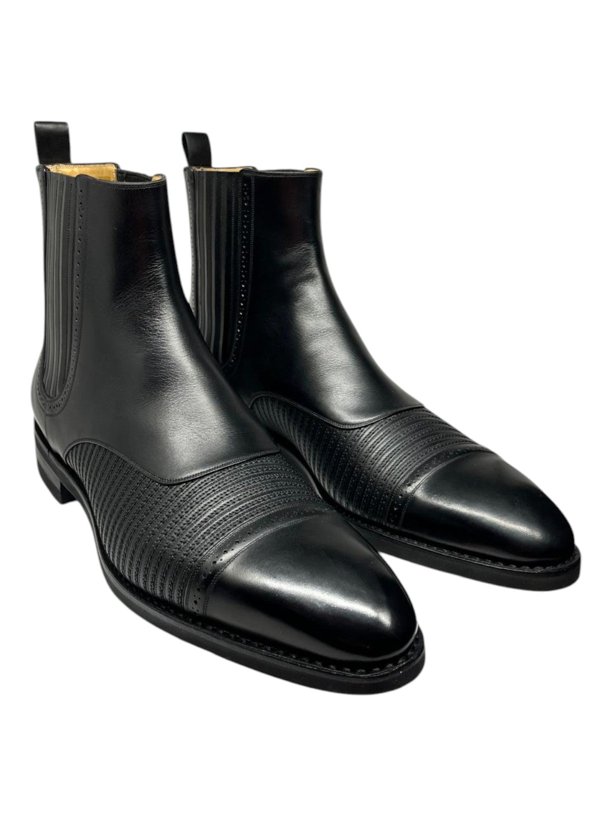Bally Skirian 6239825 Мужские черные однотонные кожаные ботинки челси из телячьей кожи — фото 3