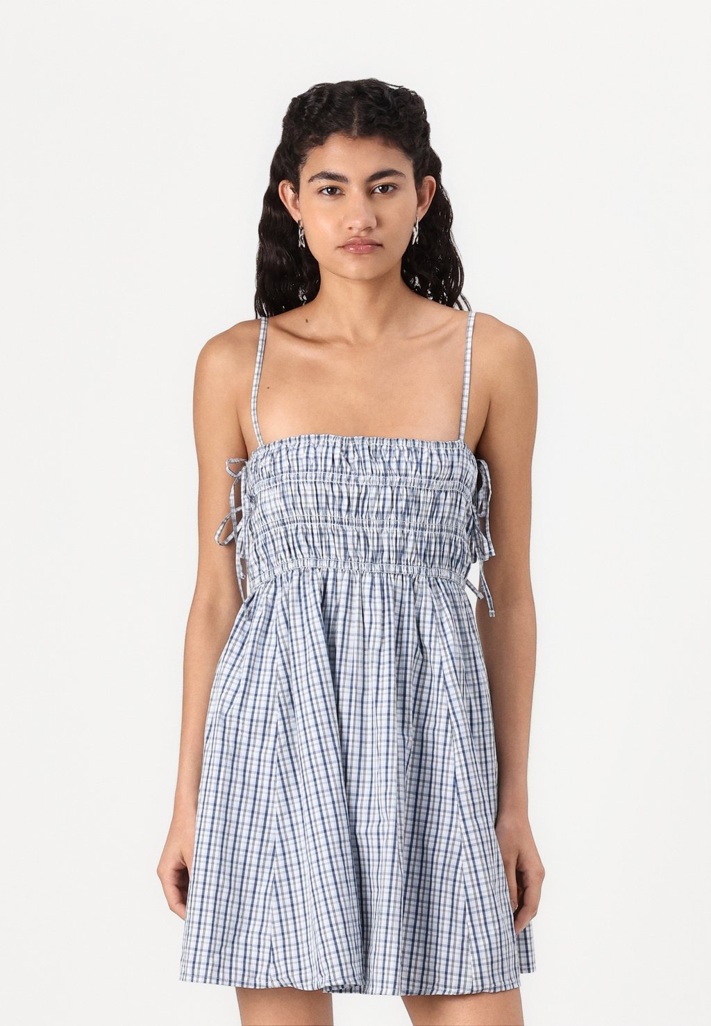 

Повседневное платье BABYDOLL DRESS Abercrombie & Fitch, темно-синий
