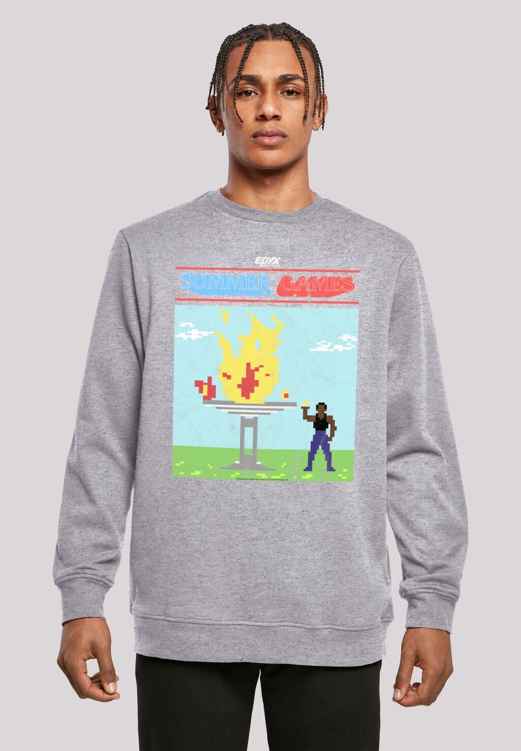

Толстовка RETRO GAMING SUMMER GAMES F4NT4STIC, серый