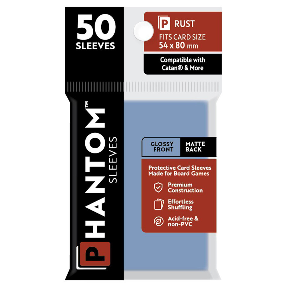 

Аксессуары Capstone Games Phantom Sleeves: Rust Size 54 x 80mm - Glossy/Matte (50)