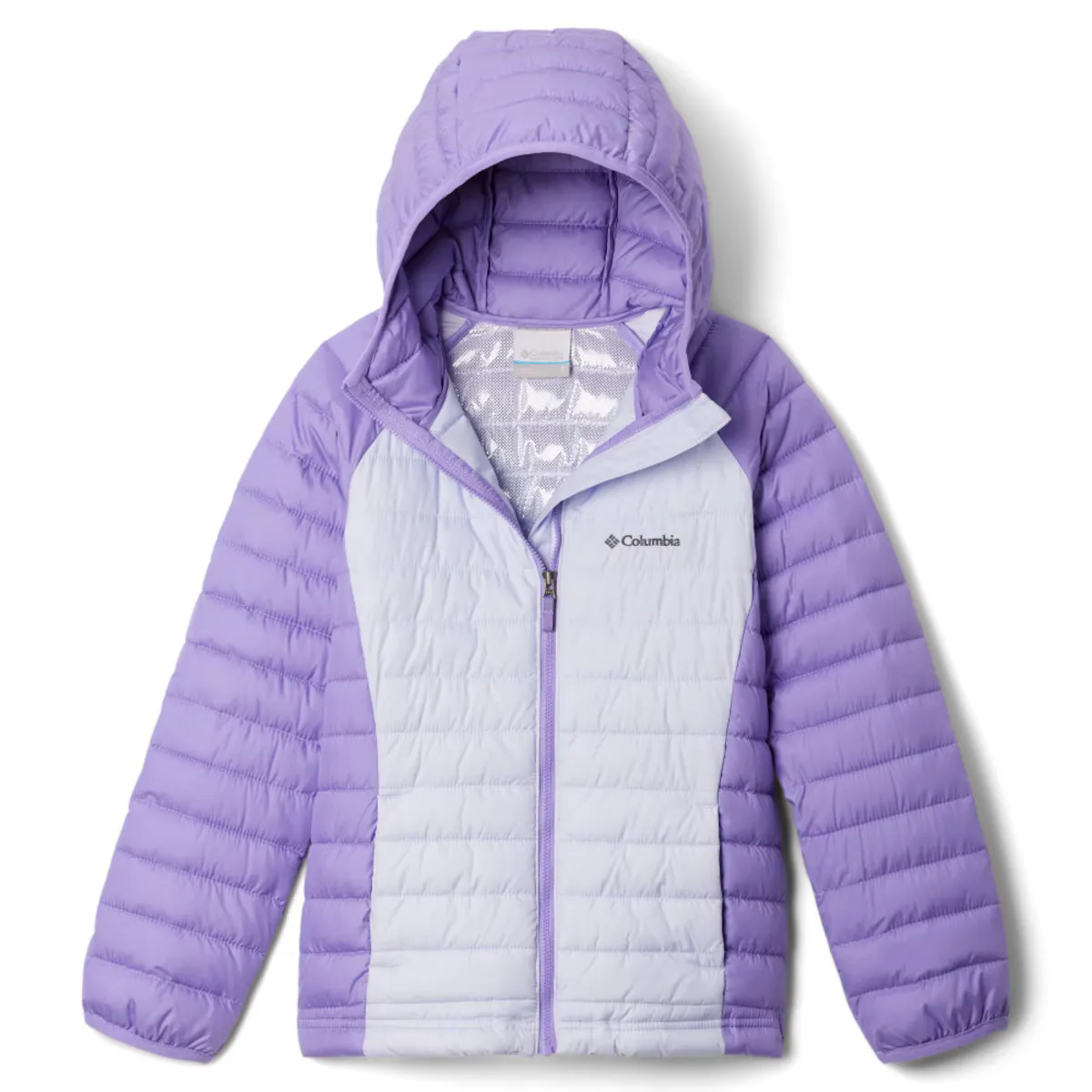

Детский пуховик Powder Lite II Hooded Columbia, сиреневый